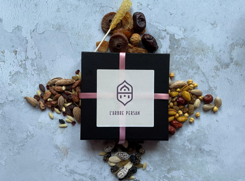 L'Arbre Persan - Coffret Cadeau Persan : Fruits secs, graines et gourmandises