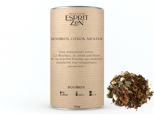 Esprit Zen - Rooïbos "Citron Menthe" - Boite 100g