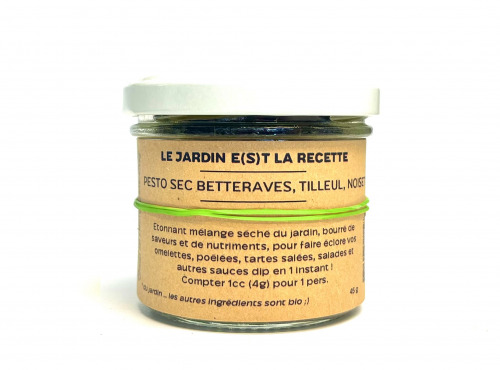 LE JARDIN E(S)T LA RECETTE - Pesto sec Betteraves, Feuilles de Tilleul & Noisettes