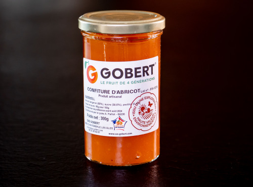 Gobert, l'abricot de 4 générations - Confiture d'abricots nature 300g