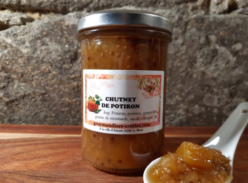 Gourmandises Créoles - Chutney de Potiron - Pickles apéritifs ou condimentaires