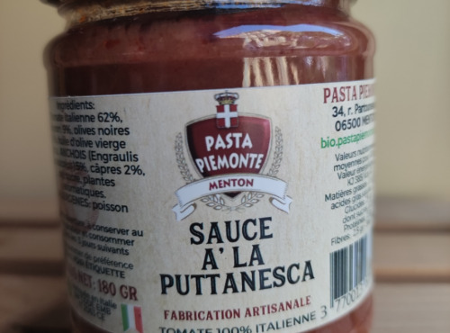 PASTA PIEMONTE - Sauce Tomate à la Puttanesca