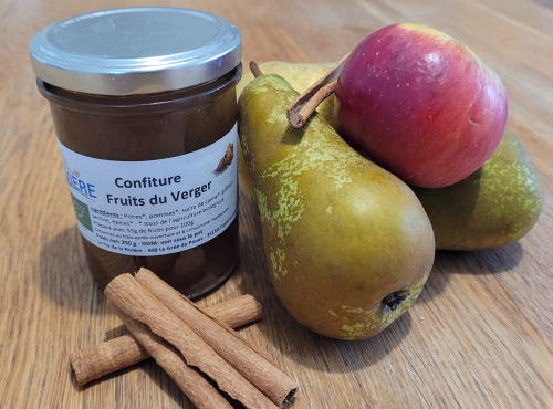 Le Pré de la Rivière - Confitures Fruits du verger aux épices à pain d'épice