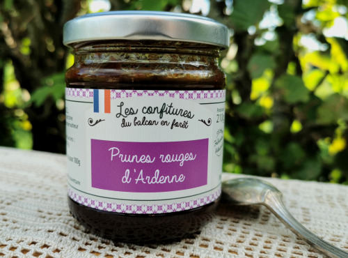 Le Balcon en Forêt - Confiture de Prunes Rouges d'Ardenne - 210 g