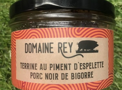 Domaine REY-Marie et Nicolas REY - Terrine de Porc Noir de Bigorre au Piment d'Espelette AOP