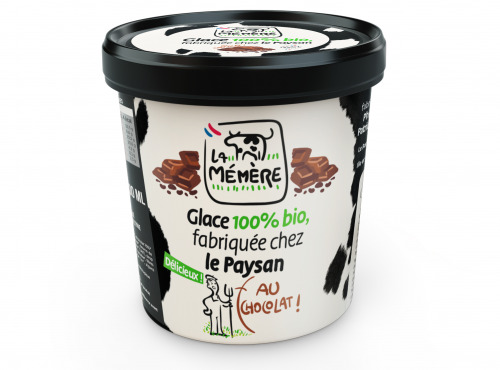 Les Glaces du Semnon - La Mémère - Glace au chocolat 100% bio 500ml x8