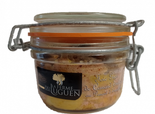 La Ferme du Luguen - Foie gras de canard entier au piment d'Espelette - Verrine 120g