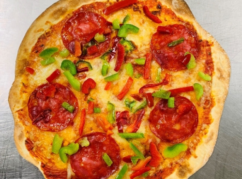 Les Saveurs d'Amatxi - Pizza Chorizo Poivron - 30 cm - précuite