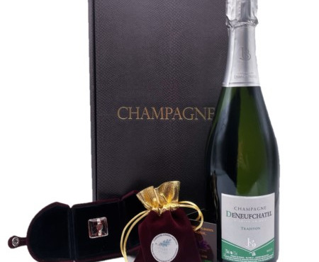 Le safran - l'or rouge des Ardennes - Coffret Cadeau Champagne, Safran Et Bague