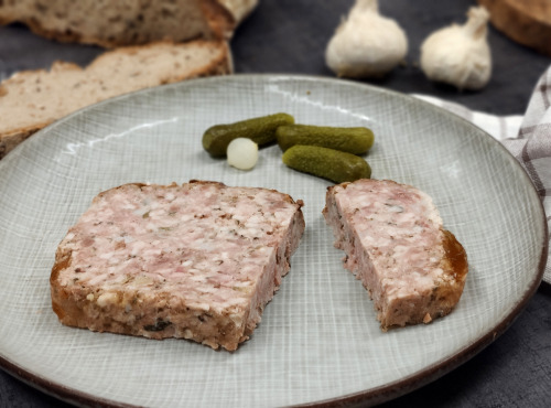 Ferme de la Mare - Pâté à l'ail - tranche de 250g