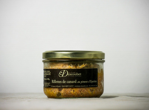 La ferme Descoubet - Rillettes de Canard au Piment d'Espelette 200g