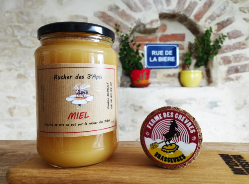 Ferme des Chèvres Brasseuses - Miel d'été - Pot de 1Kg