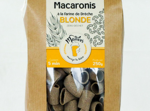 Maltivor - Macaronis à la Farine de Drêche de Bière Blonde - 250 g