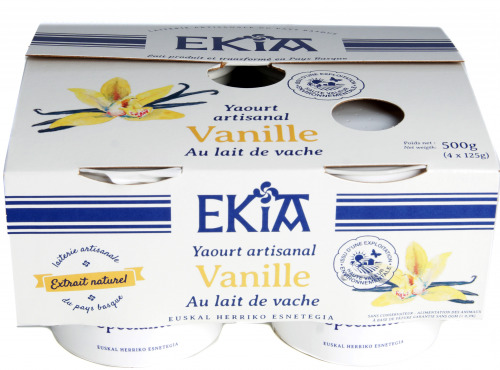 Bastidarra – Ekia - Yaourt Vanille 4*125 gr