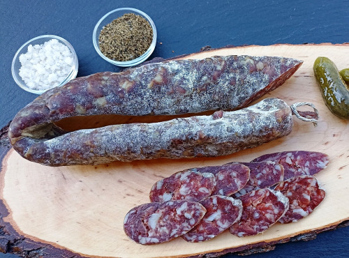 Mas de Monille - Saucisse sèche 200g - Porc noir gascon