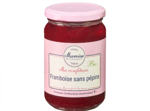 Muroise et Compagnie - Confiture de Framboise Bio (Sans Pépins) - 350 gr