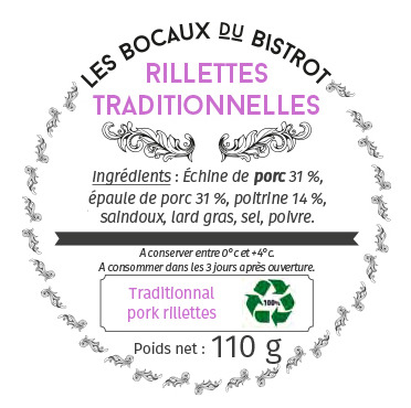 Les Bocaux du Bistrot - Rillettes traditionnelles