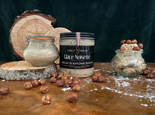 Maison Simone - Glaces au Lait de Bufflonne - Glace Noisette au lait de Bufflonne - 350g