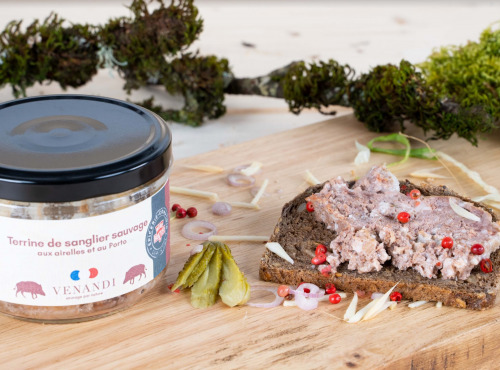 Venandi Sauvage par Nature - Terrine de sanglier sauvage 100% français aux airelles et au Porto