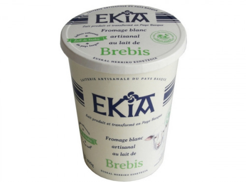 Bastidarra – Ekia - Fromage blanc brebis nature pot 400g