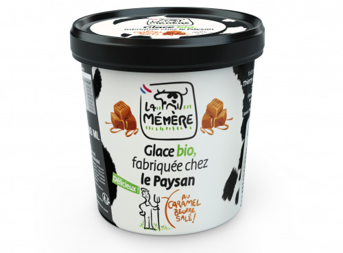 Les Glaces du Semnon - La Mémère - Glace au caramel beurre salé bio 500ml