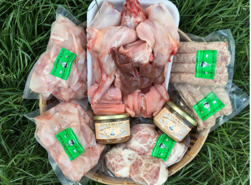 Ferme du Bois de Boulle - Colis de viande de lapin pour 4 personnes