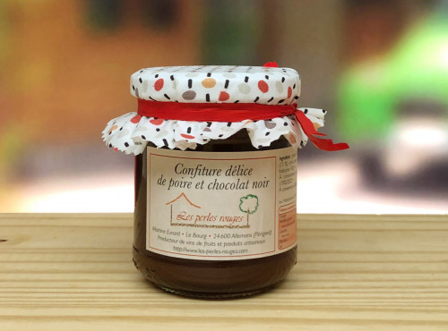 Les Perles Rouges - Confiture Délice Poire Et Chocolat Noir