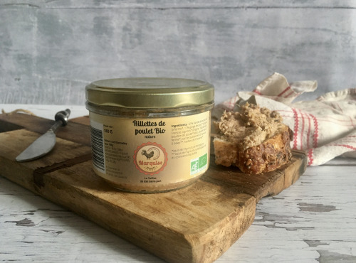 Les poulets de la Marquise - Rillette de poulet nature BIO - 180g