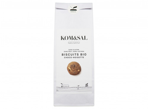 Kom&sal - Biscuits chocolat noisette - 120g