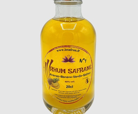 Le safran - l'or rouge des Ardennes - Rhum arrangé Bananes Ananas Vanille Safran n°1