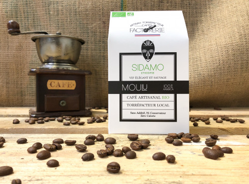 Cafés Factorerie - Café Ethiopie Moka Sidamo Bio MOULU - 250g