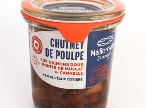 Méditerranée Sauvage - Chutney de poulpe aux oignons doux, pointe de muscat et cannelle