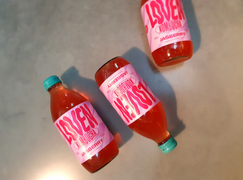 Brasserie L'Indispensable LOVEN Kombucha - Kombucha Jasberry (thé vert jasmin & framboise) - 10x33cl