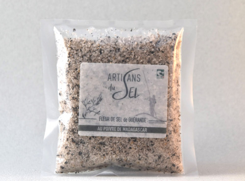 Artisans du Sel - Fleur de Sel de Guérande au Poivre Noir 100g