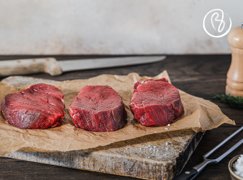 Maison BAYLE   -                                                                                                                                       Champions du Monde de boucherie 2016 - Tranche de Filet de Bœuf Limousin - 350g