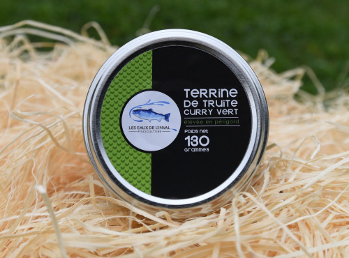 Pisciculture des eaux de l'Inval - Terrine de Truite Curry - 130 gr