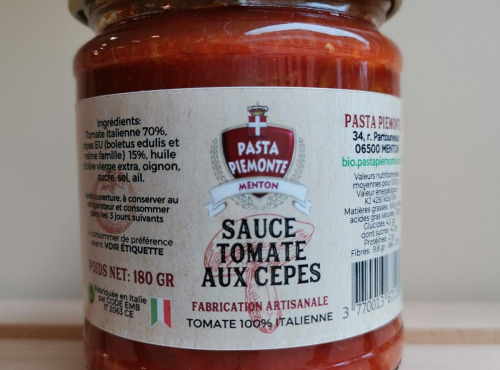 PASTA PIEMONTE - Sauce Tomate Aux Cèpes