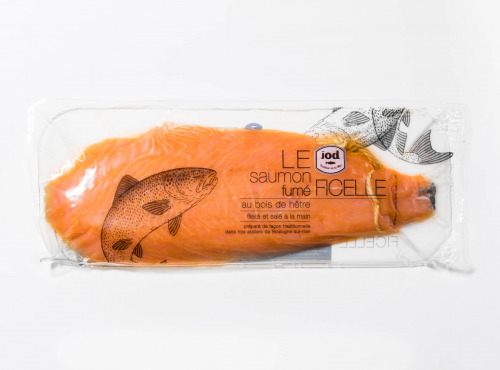 ÏOD - Filet entier de saumon fumé à la ficelle non tranché