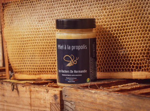 Les Ruchers de Normandie - Miel de fleurs à la Propolis 250g