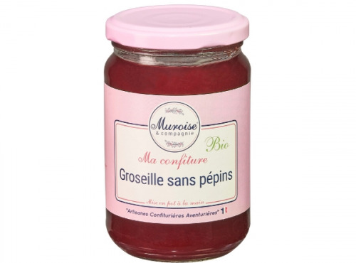 Muroise et Compagnie - Confiture de Groseille Bio (Confiture Sans Pépins) - 350 gr