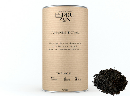 Esprit Zen - Thé Noir "Amande Royal" - amande - Boite 100g