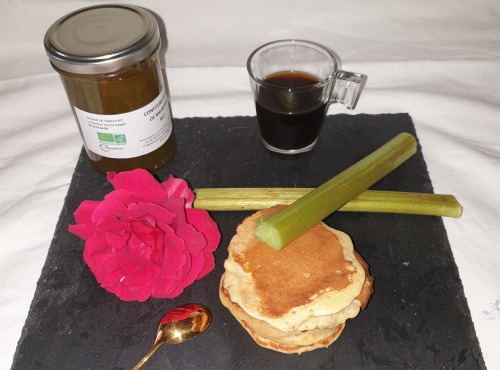 La Ferme du Montet - Confiture Extra de rhubarbe safran BIO - 220 g