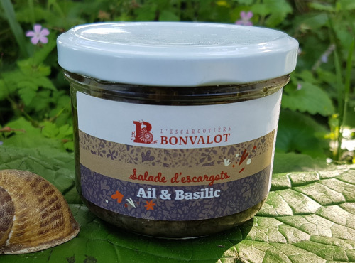 L’escargotière BONVALOT - Salade d'Escargot Ail et Basilic 90g