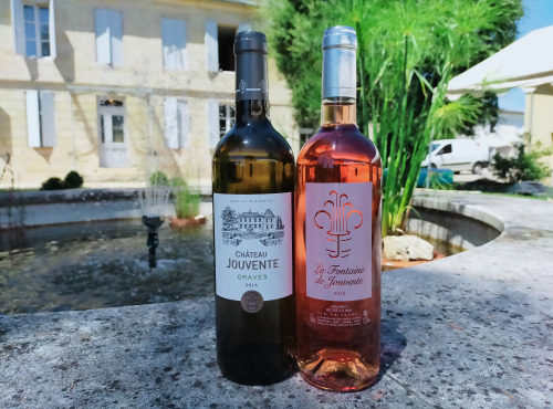 Château Jouvente - Offre Duo Estivale : AOC Graves Blanc 2020 et Rosé 2019 - 2 Bouteilles