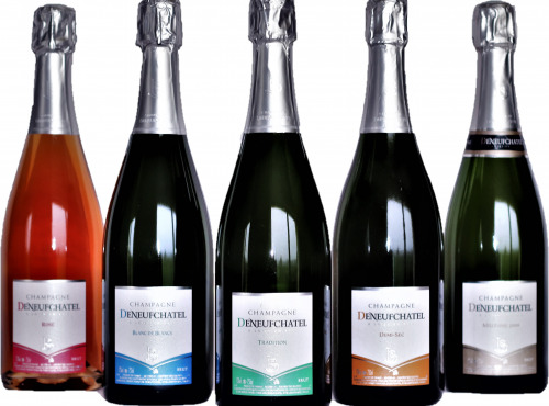 Champagne Deneufchatel - Coffret Découverte Champagne AOC - 5 bouteilles