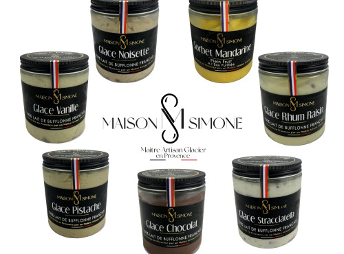 Maison Simone - Glaces au Lait de Bufflonne - Coffret "Sélection Hivernal" - 7 glaces