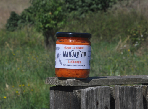 Manjar Viu : Légumes lacto fermentés - Carottes au carvi - Bio - lacto-fermentées - 400 g