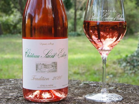 Château Saint Estève d'Uchaux - VIN DE PRINTEMPS - AOP Côtes du Rhône Rosé de Saignée 2021 Bio x 6