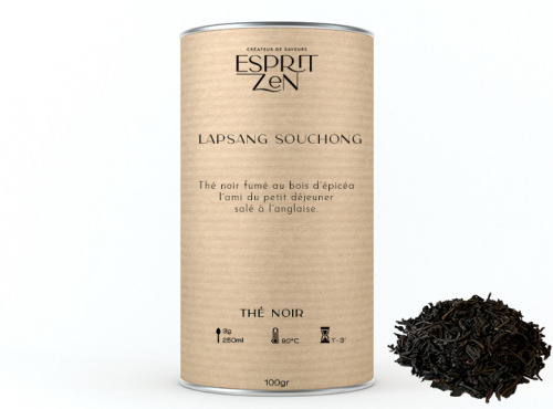 Esprit Zen - Thé Noir "Lapsang Souchong" - fumé - Boite 100g