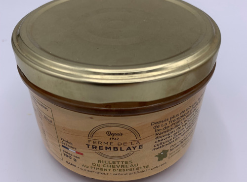 Ferme de La Tremblaye - Rillettes de chevreau au piment d'Espelette